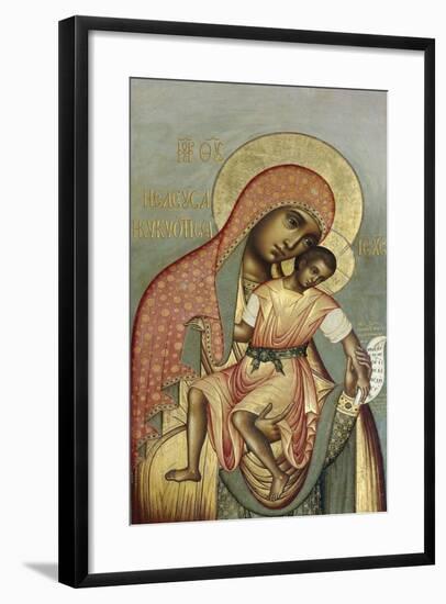 The Virgin Eleousa of Kykkos, 1668-Simon Ushakov-Framed Giclee Print