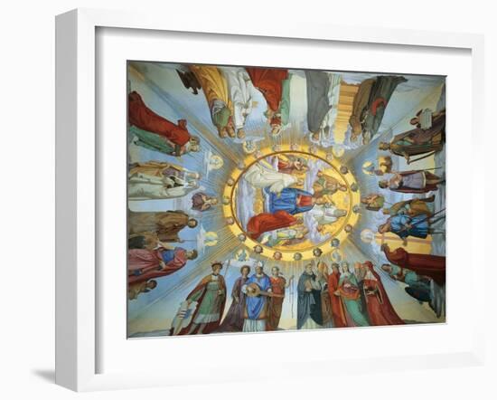 The Virgin, from 'The Heavens of the Blessed and the Empyrean', Dante Room-Philipp Veit-Framed Giclee Print