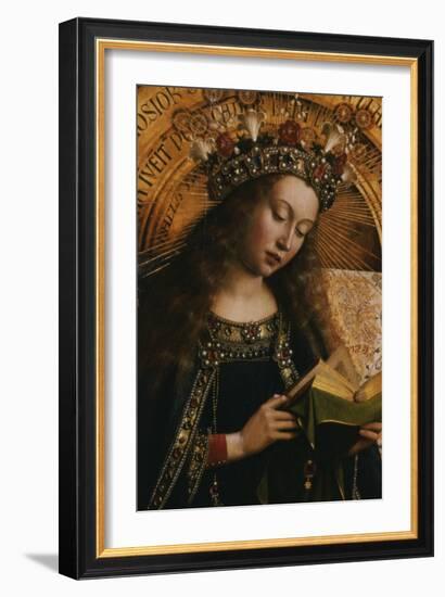The Virgin- Ghent Altarpiece-Jan van Eyck-Framed Giclee Print