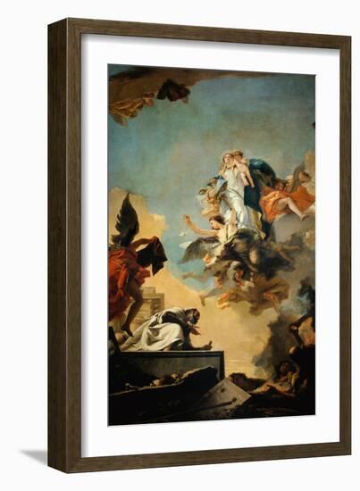 The Virgin Giving the Scapular to Saint Simon Stock-Giambattista Tiepolo-Framed Giclee Print