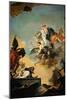 The Virgin Giving the Scapular to Saint Simon Stock-Giambattista Tiepolo-Mounted Giclee Print