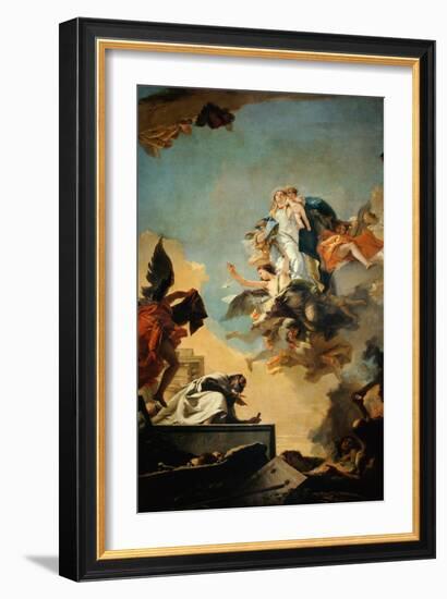 The Virgin Giving the Scapular to Saint Simon Stock-Giambattista Tiepolo-Framed Giclee Print