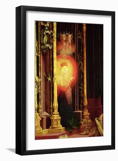 The Virgin Illuminated, Detail from the Concert of Angels from the Isenheim Altarpiece-Matthias Grünewald-Framed Giclee Print