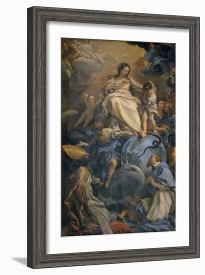 The Virgin in Glory Between Saint Francis of Sales and Saint Thomas of Villanova-Carlo Maratti-Framed Giclee Print