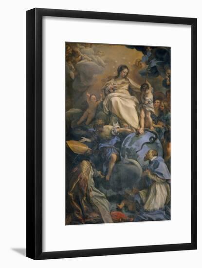 The Virgin in Glory Between Saint Francis of Sales and Saint Thomas of Villanova-Carlo Maratti-Framed Giclee Print