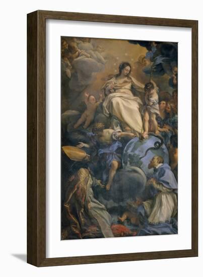 The Virgin in Glory Between Saint Francis of Sales and Saint Thomas of Villanova-Carlo Maratti-Framed Giclee Print