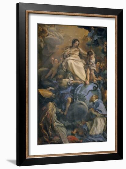 The Virgin in Glory Between Saint Francis of Sales and Saint Thomas of Villanova-Carlo Maratti-Framed Giclee Print