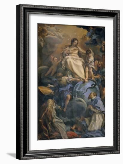 The Virgin in Glory Between Saint Francis of Sales and Saint Thomas of Villanova-Carlo Maratti-Framed Giclee Print