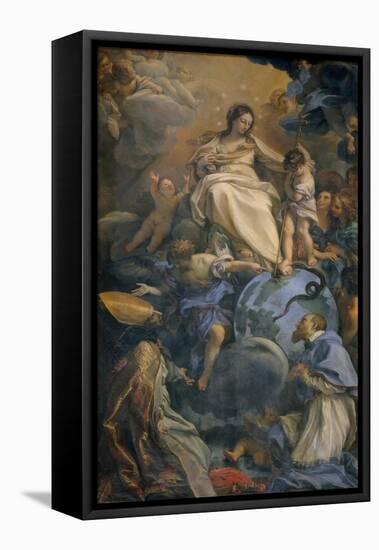 The Virgin in Glory Between Saint Francis of Sales and Saint Thomas of Villanova-Carlo Maratti-Framed Premier Image Canvas