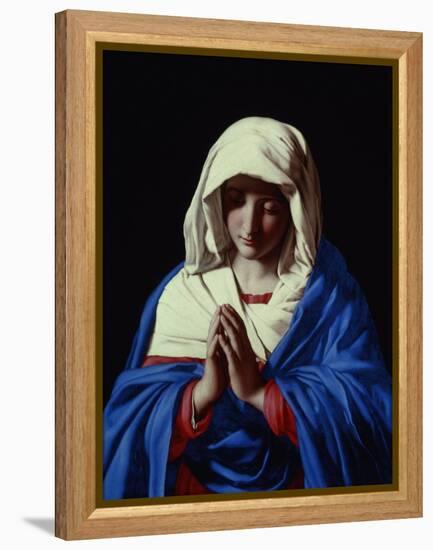 The Virgin in Prayer, 1640-50-Giovanni Battista Salvi da Sassoferrato-Framed Premier Image Canvas