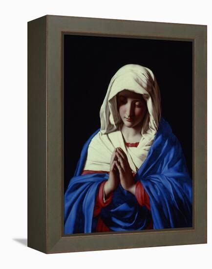 The Virgin in Prayer, 1640-50-Giovanni Battista Salvi da Sassoferrato-Framed Premier Image Canvas