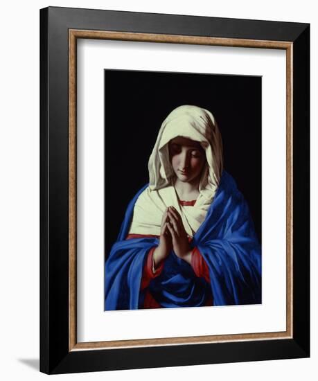 The Virgin in Prayer, 1640-50-Giovanni Battista Salvi da Sassoferrato-Framed Giclee Print