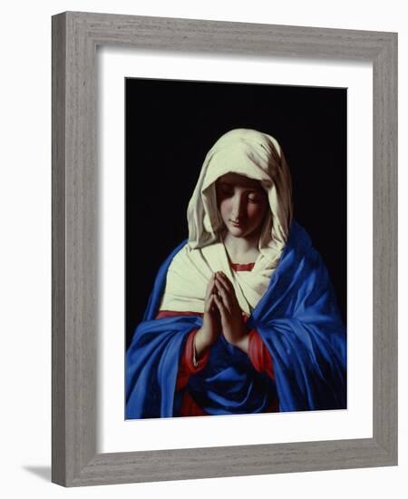 The Virgin in Prayer, 1640-50-Giovanni Battista Salvi da Sassoferrato-Framed Giclee Print