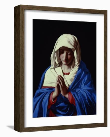 The Virgin in Prayer, 1640-50-Giovanni Battista Salvi da Sassoferrato-Framed Giclee Print