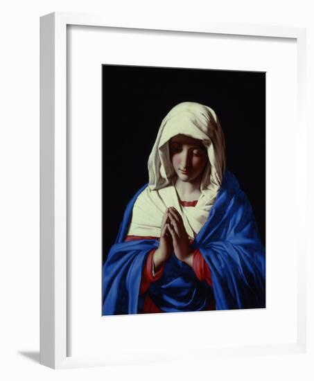 The Virgin in Prayer, 1640-50-Giovanni Battista Salvi da Sassoferrato-Framed Giclee Print