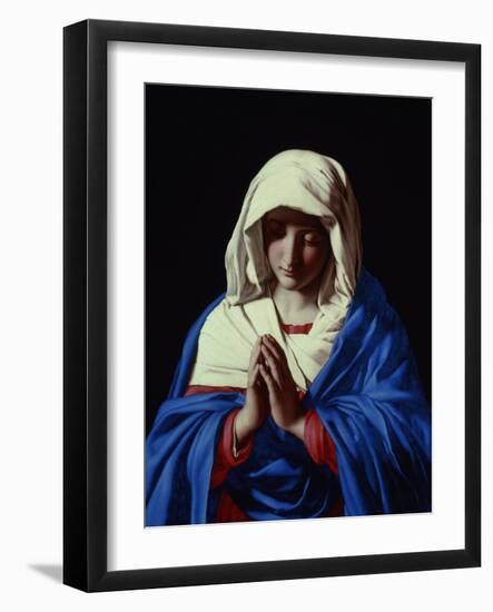 The Virgin in Prayer, 1640-50-Giovanni Battista Salvi da Sassoferrato-Framed Giclee Print