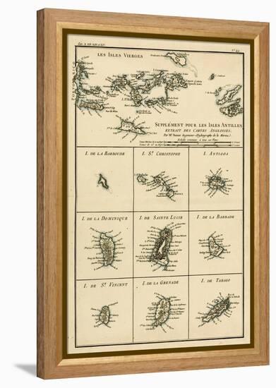 The Virgin Islands, from 'Atlas De Toutes Les Parties Connues Du Globe Terrestre' by Guillaume…-Charles Marie Rigobert Bonne-Framed Premier Image Canvas