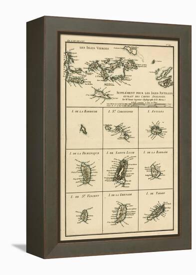 The Virgin Islands, from 'Atlas De Toutes Les Parties Connues Du Globe Terrestre' by Guillaume…-Charles Marie Rigobert Bonne-Framed Premier Image Canvas