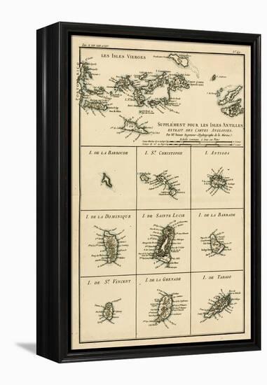 The Virgin Islands, from 'Atlas De Toutes Les Parties Connues Du Globe Terrestre' by Guillaume…-Charles Marie Rigobert Bonne-Framed Premier Image Canvas