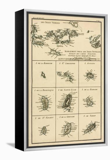 The Virgin Islands, from 'Atlas De Toutes Les Parties Connues Du Globe Terrestre' by Guillaume…-Charles Marie Rigobert Bonne-Framed Premier Image Canvas