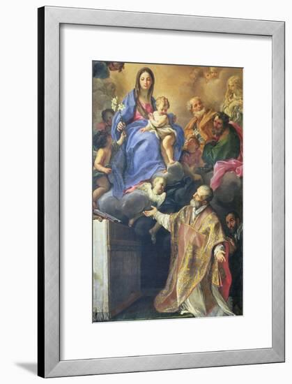 The Virgin Mary Appearing to St. Philip Neri-Carlo Maratti-Framed Giclee Print