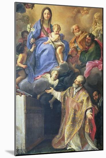 The Virgin Mary Appearing to St. Philip Neri-Carlo Maratti-Mounted Giclee Print