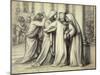 The Virgin Mary being Comforted-Dante Gabriel Rossetti-Mounted Giclee Print