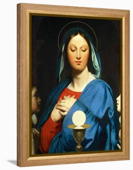 The Virgin Mary Prays to the Host, 1866-Jean-Auguste-Dominique Ingres-Framed Premier Image Canvas