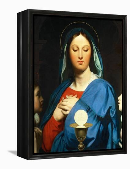 The Virgin Mary Prays to the Host, 1866-Jean-Auguste-Dominique Ingres-Framed Premier Image Canvas