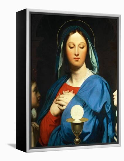 The Virgin Mary Prays to the Host, 1866-Jean-Auguste-Dominique Ingres-Framed Premier Image Canvas