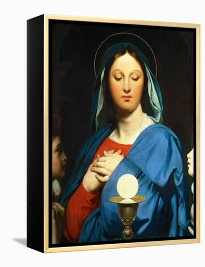 The Virgin Mary Prays to the Host, 1866-Jean-Auguste-Dominique Ingres-Framed Premier Image Canvas