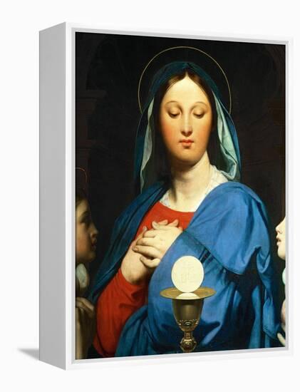 The Virgin Mary Prays to the Host, 1866-Jean-Auguste-Dominique Ingres-Framed Premier Image Canvas