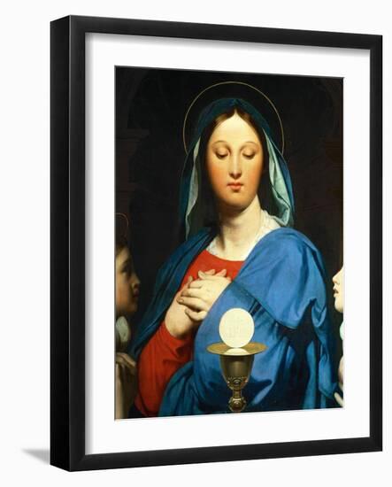 The Virgin Mary Prays to the Host, 1866-Jean-Auguste-Dominique Ingres-Framed Giclee Print