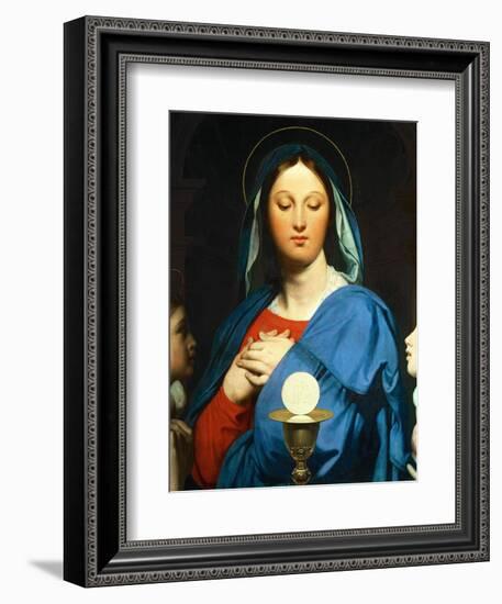 The Virgin Mary Prays to the Host, 1866-Jean-Auguste-Dominique Ingres-Framed Giclee Print