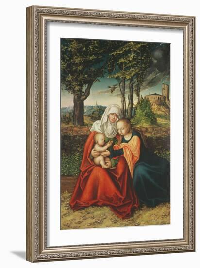 The Virgin Mary with Saint Anne Holding the Infant Jesus-Lucas Cranach the Elder-Framed Giclee Print