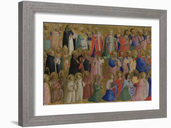 The Virgin Mary with the Apostles and Other Saints, C. 1423-1424-Fra Angelico-Framed Giclee Print