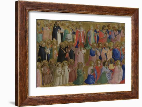 The Virgin Mary with the Apostles and Other Saints, C. 1423-1424-Fra Angelico-Framed Giclee Print