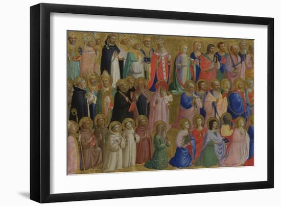 The Virgin Mary with the Apostles and Other Saints, C. 1423-1424-Fra Angelico-Framed Giclee Print