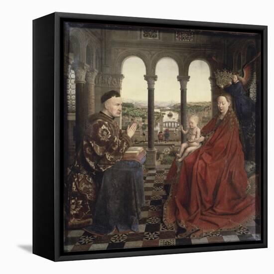 The Virgin of Chancellor Rolin-Jan van Eyck-Framed Premier Image Canvas