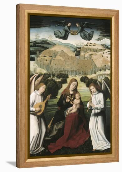The Virgin of Granada-Petrus Christus-Framed Stretched Canvas