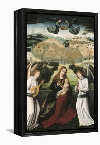 The Virgin of Granada-Petrus Christus-Framed Stretched Canvas