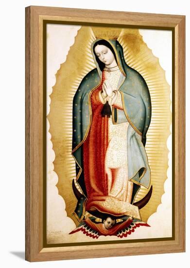 The Virgin of Guadalupe, Museo de America, Madrid, Spain-Miguel Cabrera-Framed Premier Image Canvas