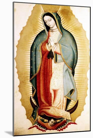 The Virgin of Guadalupe, Museo de America, Madrid, Spain-Miguel Cabrera-Mounted Giclee Print