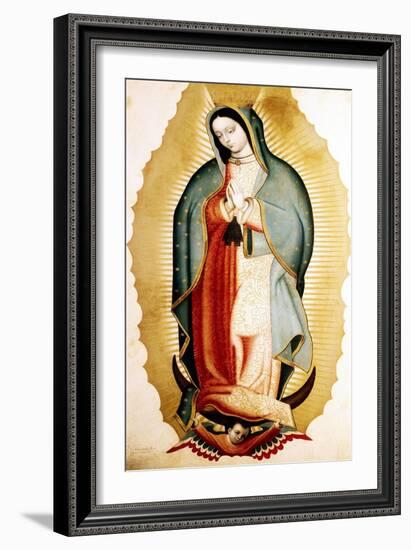 The Virgin of Guadalupe, Museo de America, Madrid, Spain-Miguel Cabrera-Framed Giclee Print