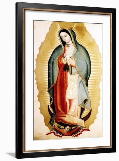 The Virgin of Guadalupe, Museo de America, Madrid, Spain-Miguel Cabrera-Framed Premium Giclee Print