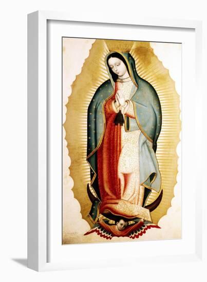 The Virgin of Guadalupe, Museo de America, Madrid, Spain-Miguel Cabrera-Framed Premium Giclee Print
