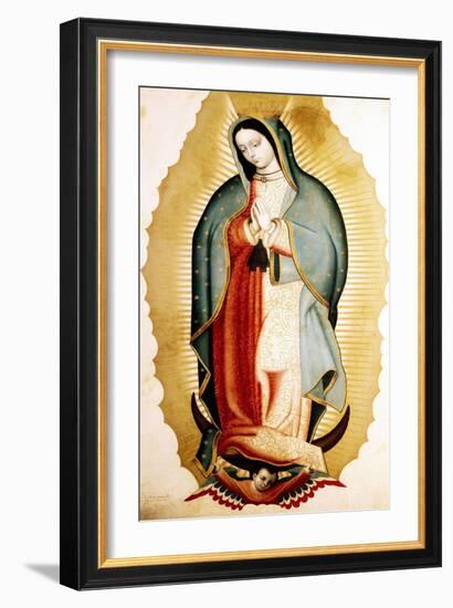 The Virgin of Guadalupe, Museo de America, Madrid, Spain-Miguel Cabrera-Framed Premium Giclee Print