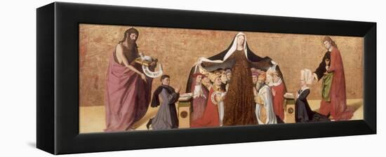 The Virgin of Mercy of the Cadard Family, 1453-Enguerrand Quarton-Framed Premier Image Canvas