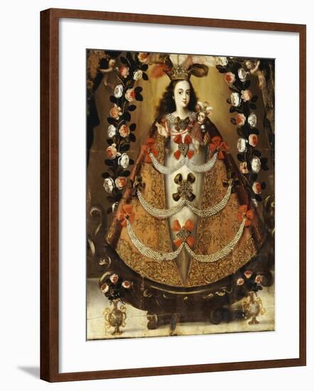 The Virgin of Pomata, School of la Paz, 17th Century-Leonardo Flores-Framed Giclee Print