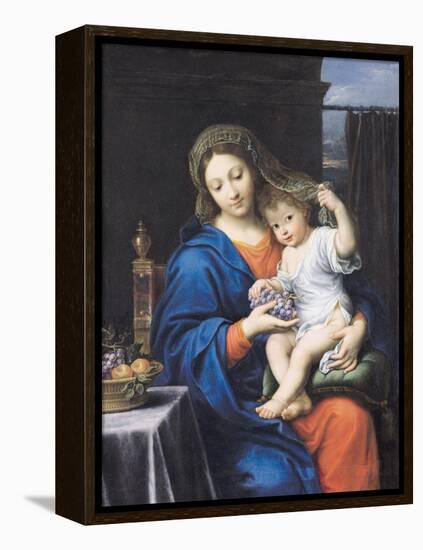 The Virgin of the Grapes, 1640-50-Pierre Mignard-Framed Premier Image Canvas